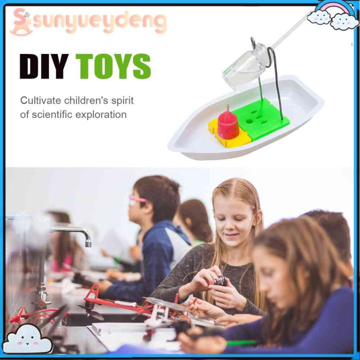 การทดลองวิทยาศาสตร์ประกอบเรือกลไฟรุ่น-diy-ชุดของเล่นก้านสำหรับเด็ก
