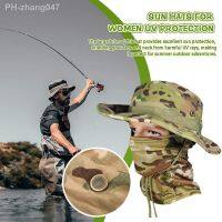 Outdoor Sport Women Men Hiking Fishing Boonie Hat Sun UV Protection Neck Face Camouflage Adjustable Bucket Caps Mask