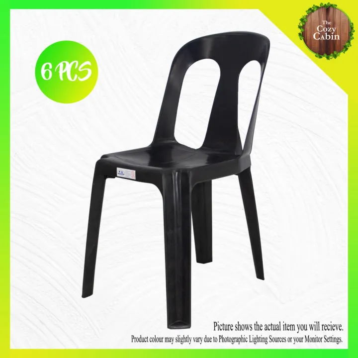 Hannita Plastic Monoblock Chair (Set of 6) Robina Black Lazada PH
