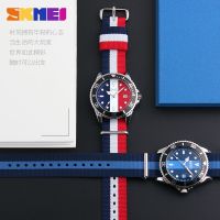 【Ready】? Moment Beauty Mens Waterproof Watch Personalized Quartz Watch Fashion Nylon Belt Mens Watch Fashion Sports Trend Watch