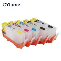 【HOT】 RIDE ZONE OYfame 564 5ชิ้นสำหรับหมึกรีฟิล HP564สำหรับ564 PhotosmartPlus B209a B210a 3522 5510 5511 B109a เครื่องพิมพ์