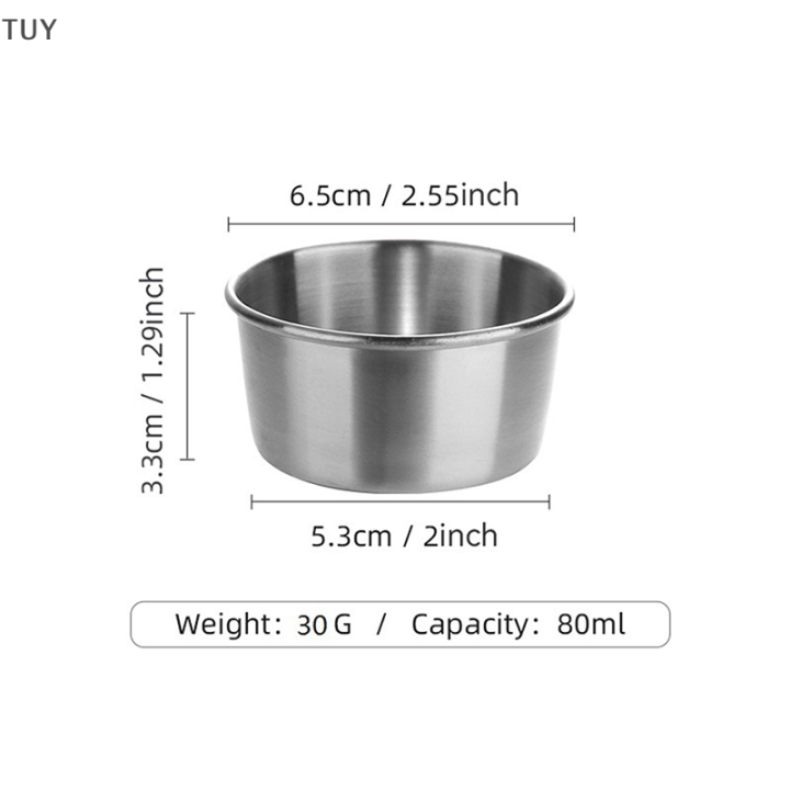 【Flash Sale】 Round Stainless Steel Seasoning Dish Hot Pot Dipping Bowl ...