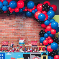 152pcs Blue Red Balloon Garland Kit Black Latex Balls For Birthday Wedding Babyshower Party Decoration Supplies Boys Toy Global