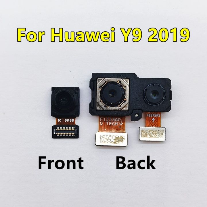 กล้องด้านหน้าด้านหลังของแท้เหมาะสำหรับ-y9s-huawei-y9นายก2019-y9โมดูลกล้องหันหน้าไปทาง2019-2018ชิ้นงอสำหรับเปลี่ยนอะไหล่