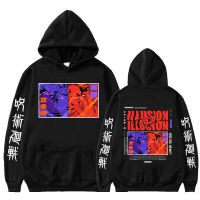 Anime Jujutsu Kaisen Hoodies Ryomen Sukuna Gojo Satoru Print Hoodie Men Oversized Punk Gothic Sweatshirt Streetwear Size XS-4XL