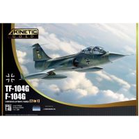 โมเดลเครื่องบินรบ Kinetic Model 1/48 KI-K48089 TF-104 GERMANY AIRFORCE Lockheed TF-104G Starfighter