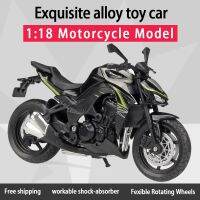 รถจักรยานยนต์ Diecast Z1000โลหะผสมคาวาซากิแบบ1:18สำหรับเป็นของขวัญของสะสมของเล่น