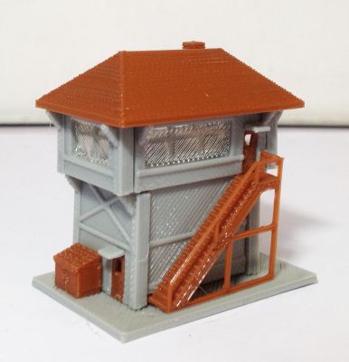 Outland Models Train Station Signal Box / Tower Z Scale Train Railway Layout