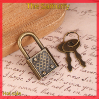 Samurry ✨Hot Sale✨ Car MINI Retro padlock สำหรับ Notepad ไดอารี่กล่องสัมภาระขนาดเล็กล็อคด้วยกุญแจสังกะสีอัลลอยด์กระเป๋าเดินทางตู้เก็บฮาร์ดแวร์ชุด