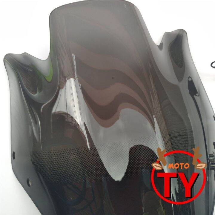 รถจักรยานยนต์สำหรับ-kawasaki-z-750-z750-2007-2008-2009-2010-2011-2012-wind-deflectore-ควันสีดำกระจกสนับสนุนกรอบ