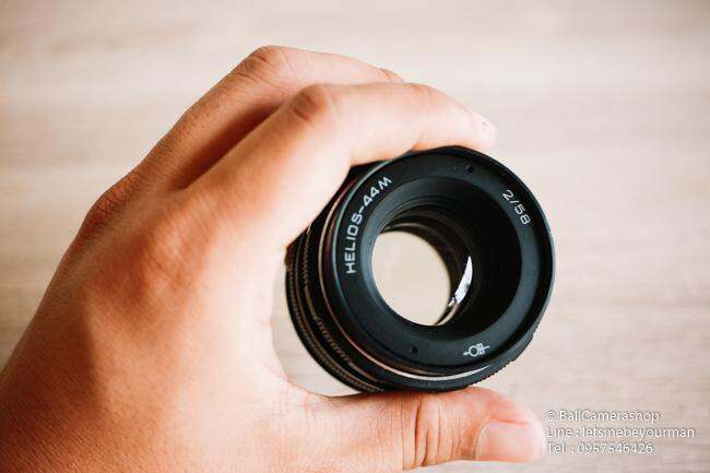 ขายเลนส์มือหมุน-helios-44m-58mm-f2-โบเก้หมุนในตำนานจาก-russia-สำหรับใส่กล้อง-canon-eos-dslr-ได้ทุกรุ่น-serial-8334011