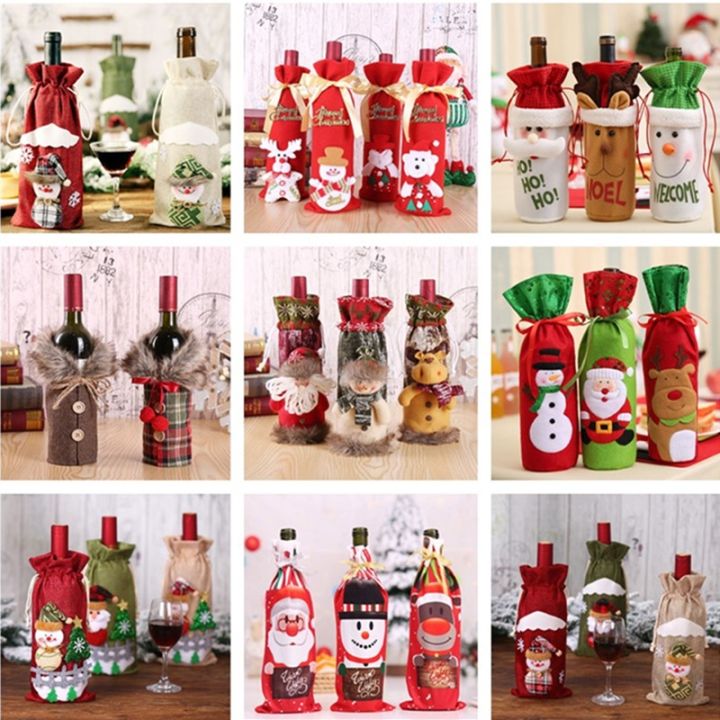 new-year-2023-gift-santa-claus-wine-bottle-dust-cover-xmas-noel-christmas-decorations-for-home-navidad-2022-dinner-table-decor
