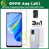 3-In-1สำหรับ OPPO A95 4G กระจกเทมเปอร์ป้องกันจอฟิล์ม OPPO A1 A97 A1X A1Pro A58 A57 A16 A78 A96 A36 4G / A76 A95 5G A16K A55 5G A57S A33/a15S A35 A12/A7/A5S A74 A54 A94 A53 A52/A92/A12E A72/A3S A31 A9 2020/A5 2020ฟิล์มป้องกัน9ชั่วโมง