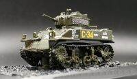 【support】 Sarkar Express ข้อเสนอพิเศษที่หายาก1:72 War II กองกำลังพันธมิตร M5A1แบบจำลองการเก็บรวบรวมโลหะผสมหุ่นอัลลอย