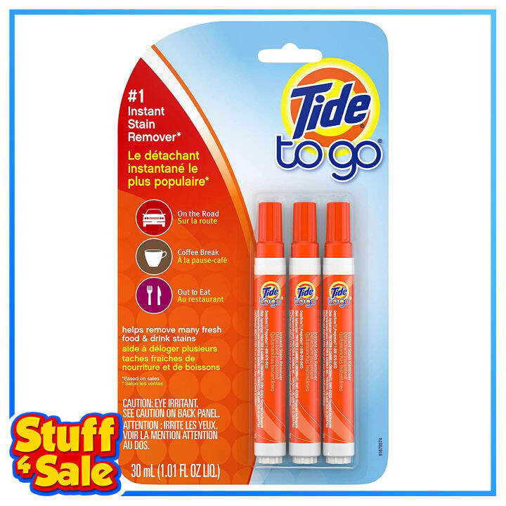 Tide To Go Instant Stain Remover Pen 3 pack Lazada PH