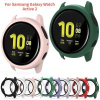 เคสสำหรับ Samsung Galaxy Watch Active 2 44Mm 40Mm Full Coverage Bumper Case With Tempered Glass Cover Screen Protector