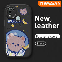 YIWESAN เคสสำหรับ Infinix ขายดี10 Play เคส X688C 11เรื่องลายการ์ตูนน่ารักดวงจันทร์หมีดีไซน์ใหม่เคสโทรศัพท์หนังนิ่มเคสด้านหลังซิลิโคนกันกระแทกเคสกันกระแทกกล้องฝาปิดเลนส์เต็ม