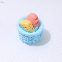 Fre Dollhouse miniture ขนมปังตะกร้าอาหารเล่นรุ่นอาหารของเล่นอุปกรณ์ครัว