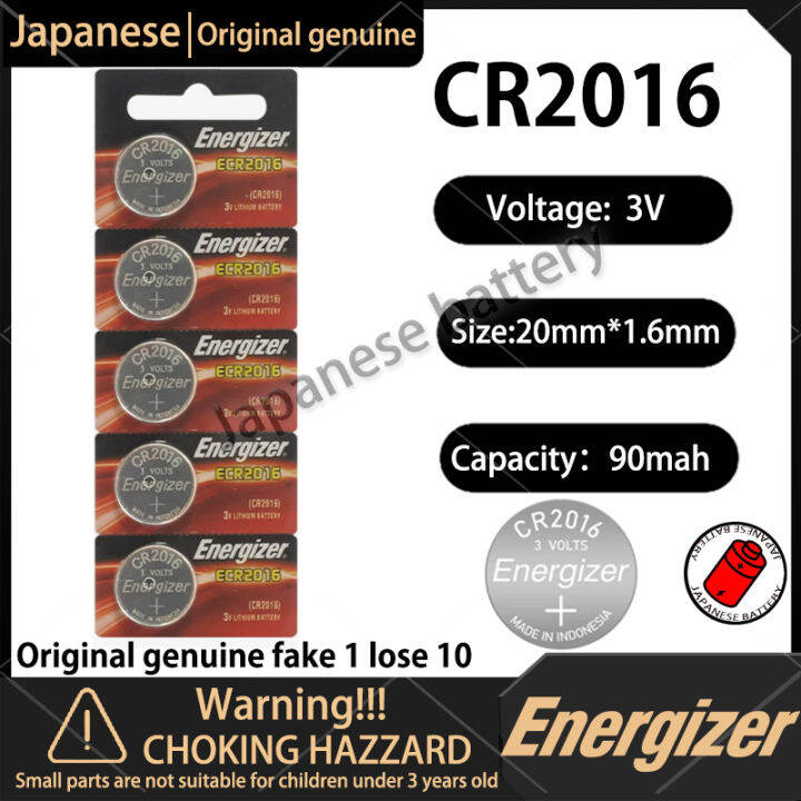 Energizer CR2016 Lithium Coin Button Batteries Zero Mercury 3V 4 Pcs CR ...