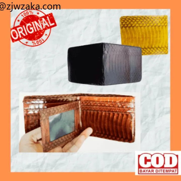 ☼Genuine Leather Snake Skin Wallet Men Original Model Tongue♙ | Lazada PH