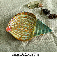 Creative Mediterranean Fashion Ceramic Fruit Plate Small Dish Small Plate Soap Box Starfish Sea Shell Conch Decoration