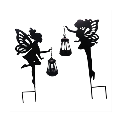 2Pcs Black Yard Decorations for Lawn,Patio,Courtyard