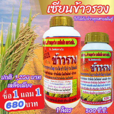 [พร้อมส่ง] เซียนข้าวรวง 1 ลิตร ซื้อ1แถม1 ฮอร์โมนบำรุงข้าว ปุ๋ยฉีดข้าว ฮอร์โมนฉีดข้าว อาหารเสริมข้าวตั้งท้อง ฮอร์โมน