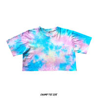 เสื้อครอปมัดย้อม เอวลอย Tie Dye  Crop top