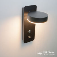 Indoor wall lamps DC5V USB charge 9W with switch led wall light modern wall lamp stair study livingroom sconce