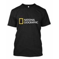 National Geographic Logo Short Sleeve Mens Black T-Shirt