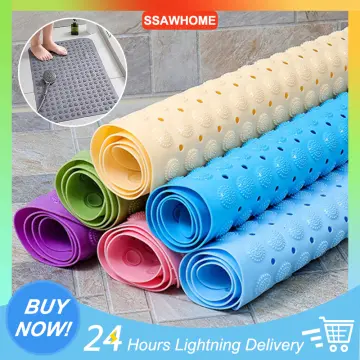 Bathroom anti-skid mat Bathroom shower floor mat Bathtub shower room mat  Bathroom foot mat with suction cup PVC bathroom mat (placed on the floor  with water in the bathroom, adsorbed on the