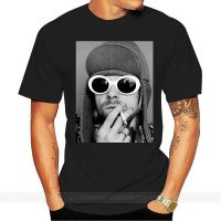 [S-5XL] เสื้อยืด ลาย Kurt Smoking Nirana Dae Cobain Grohl Grunge สีดํา สไตล์พังก์ สําหรับผู้ชาย  4NEJ