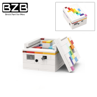 BZB MOC 43057 Rainbow Road Puzzle Box Colorful Gems Building Blocks Model Decorative Bricks Kids Brain Game DIY Toys Best Gifts