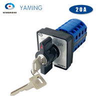 LW26-20YS2 YMW264ไฟฟ้าควบคุมพลังงานคู่20A 4เสา3ตำแหน่ง110V-OFF-220V ที่มีการเปลี่ยนแปลงที่สำคัญหมุนลูกบิดเวบแคมสวิทช์