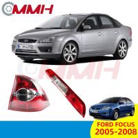 Ford Focus MK2 (2005-2008) เสื้อ​ไฟท้าย ไฟท้าย​แต่ง ไฟท้ายไฟเบรค​ ไฟเลี้ยว Taillamp Taillight ไฟท้าย​ พร้อมทับทิม ไฟท้ายกันชนหลังสําหรับ​ ทับทิมในฝาท้ายไฟท้าย