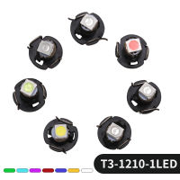 2PCS Hot-selling T3 T4.2 T4.7 1210 1SMD Instrument Lamp LED Bulb 12V White LED Car Lamp Instrument Lights Universal