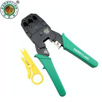 BERRYLION 3-in-1 Network Crimping Pliers RJ45 RJ11 RJ12 Wire Cable Stripper Multi Tool Portable Crimper Network Hand Tools