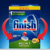 ก้อนล้างจาน Finish Classic 120 เม็ด เม็ดน้ำยา​ น้ำยา​ล้างจาน​ชนิดก้อน​ เม็ดน้ำยาล้างจาน ผลิตภัณฑ์ล้างจานชนิดก้อน