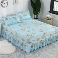 Bbr Simmons bedspread Korean bed sheet bed cover non-slip bed sheet 6 feet,180*200cm 【1 bed cover + 2 pillowcases】