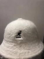 Street Fahsion Hot Quality Men Women Kangools Bucket Hat Angola Pure Rabbit Fur Dome Flat Embroidery Fashion Casual Top Cap Hat