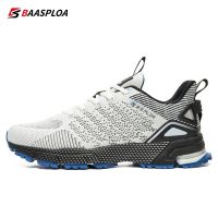 Baasploa Men Running Shoes Professional Non-Slip Running Shoe Sneakers Men 2023 Outdoor Mesh Surface Breathable Basketball Shoes