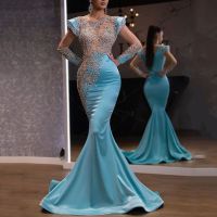 [Ready Stock] Banquet Queen Style y Bodycon Sequin Maxi Dress Evening Party Elegant Fishtail Dress Women Package Hip Gown