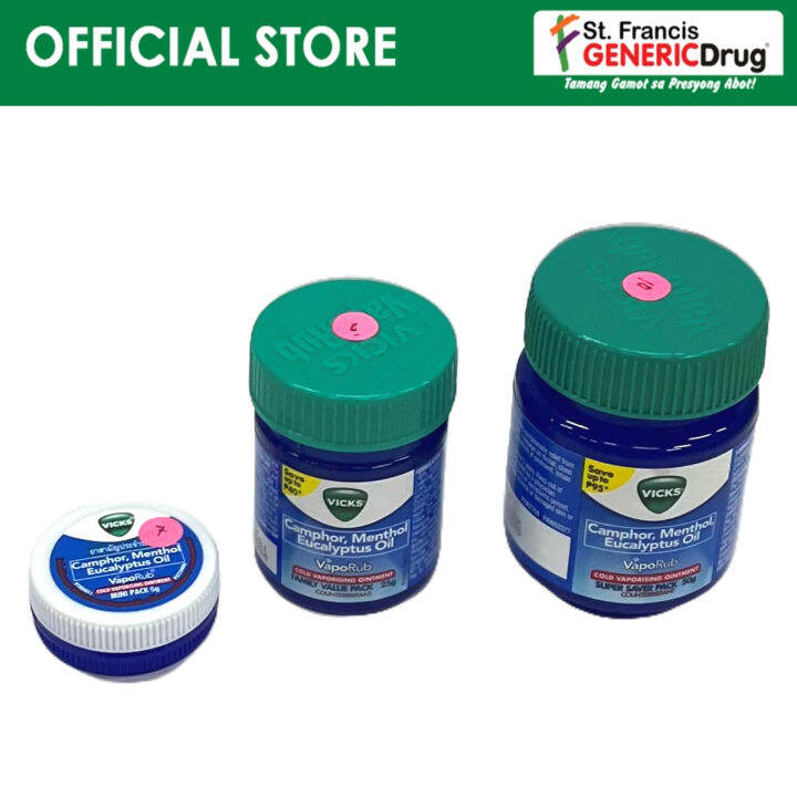 Camphor + Menthol + Eucalyptus Oil (Vicks® Vaporub™) Lazada PH