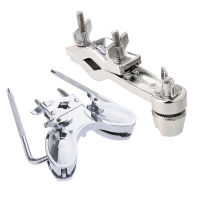 Kowaku กลอง Clamps คู่ที่จับ Tom ขาตั้งกลองกระทบอุปกรณ์เสริม Silver