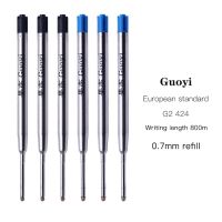 Guoyi K088 metal ballpoint pen refill 10pc/lot  for school office gift pen hotel business G2 424 pen Refill Writing length 700m Pens