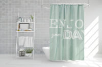 Shower curtain ผ้าม่านห้องน้ำ PEVA ม่านโรงแรม รีสอร์ท ขนาด180x200cm แบบมีลวดลาย