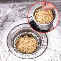 304 Stainless Steel Kitchen Sink Strainer Anti-Blocking Dense Hole Filter Basket Outfall Sewer Household Draine Accessories