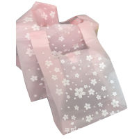 Ready Stcok Cute Rose sakura PP Clear Fold Bag Plastic Bag Transparent Bag Plastic Trash Bag Plastik Lutsinar PP Singlet Bag Wedding Birthday Cookie Candy Gift Packaging Bags PP Singlet Bag Shopping Bag Goodies 透明纸袋