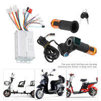 36V 48V 350W Universal Brushless Controller และ Universal Number Lock Throttle Grip Set