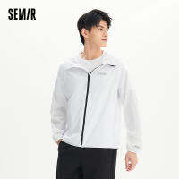 Semir เสื้อผู้ชายฤดูร้อนสบายป้องกันแสงแดดแฟชั่นสไตล์ลำลองทุกวันบุคลิกภาพยอดนิยมจดหมายพิมพ์แจ็คเก็ตคลุมด้วยผ้า